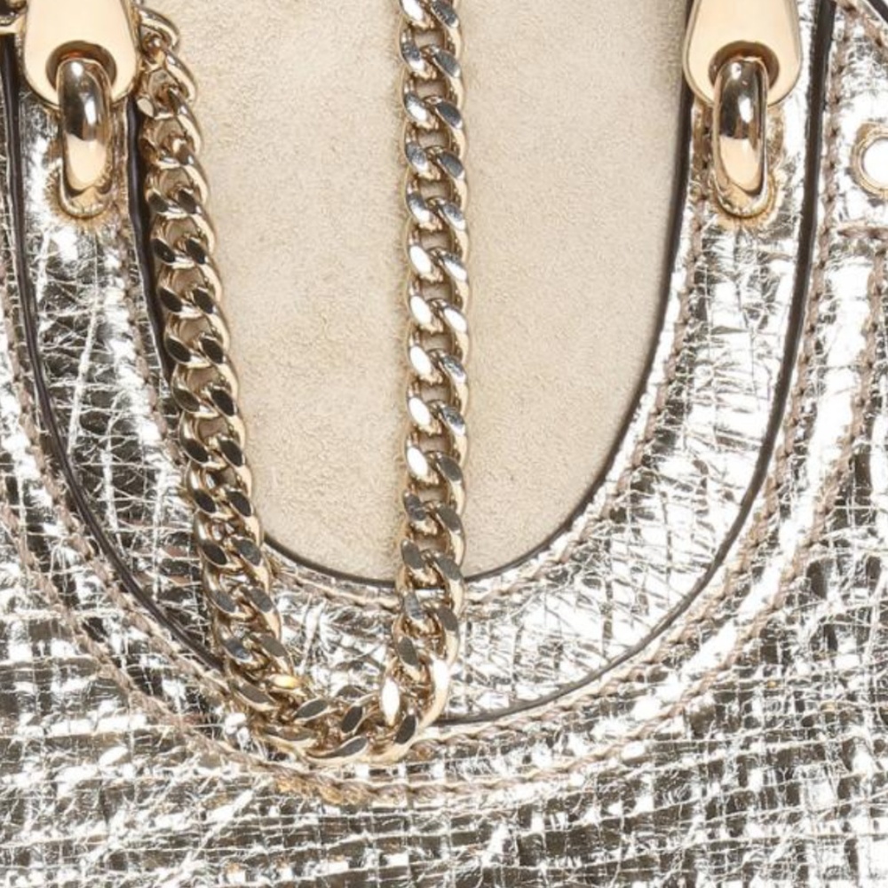 NWT $1150 CHLOE 'SMALL PIXIE' GOLD SHOULDER BAG - Picture 4 of 5
